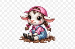 Cute Farm Animals Sublimation Clipart Product Image 3