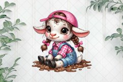 Cute Farm Animals Sublimation Clipart Product Image 1