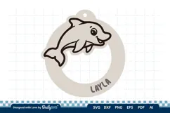 Cute Ocean Animal Keychain SVG | Kawaii Sea Life Product Image 2