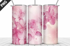 Flowers Tumbler Design | Valentine's Day Tumbler Wrap Product Image 2
