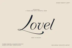 Lovel Refined Romantic Script Font Product Image 1