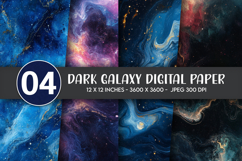 Dark Galaxy Digital Paper Product Image 1
