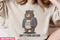 Dont Poke Care Bear PNG, Funny Animal Jokes sublim Product Image 2