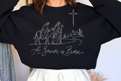 Oh Holy Night Nativity Christmas PNG, Christian Nativity Sce Product Image 1