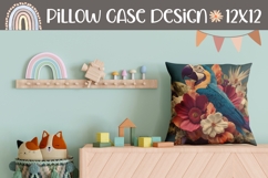 Parrot Pillow Design, Birds Pillow Sublimation Product Image 1