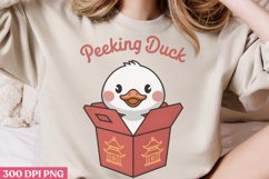Peeking duck PNG, Funny Duck Sublimation PNG Product Image 2
