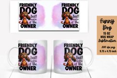 Funny Dog Mug Wrap Sublimation Product Image 1