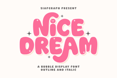 Nice Dream - Cute Bubble Font Product Image 1