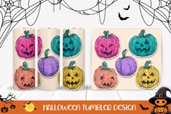 Funny Halloween Pumpkins Tumbler, Halloween Tumbler Design Product Image 1