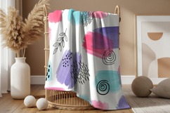Blanket in wicker basket mockup Product Image 2