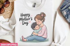 Floral Mama Mom Sublimation PNG Product Image 1