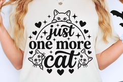 Just One More Cat Svg, Funny Cat Mom Svg, Cat Lover Svg. Product Image 2