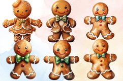 Gingerbread Man Sublimation Clipart, Gingerbread Man Clipart Product Image 2