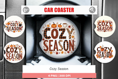 Cozy Season Car Coaster Product Image 1