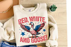 Red White and Goose Svg | Svg Files for Cricut | Shirt Svg Product Image 2