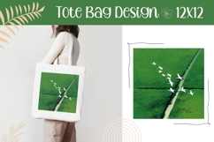 Birds Illustration, Nature Tote Bag PNG, Summer Tote Bag Product Image 1