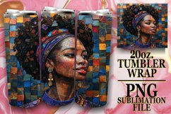 Melanin Beauty Tumbler Wrap Product Image 1