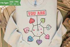 Self Love Valentine PNG Heart Christian | Valentine Quote Product Image 1