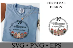 Willkommen in Unserem Zuhause Svg | Christmas | Shirt Svg Product Image 2