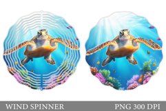 Turtle Wind Spinner Design. Sea Turtle Wind Spinner Product Image 1