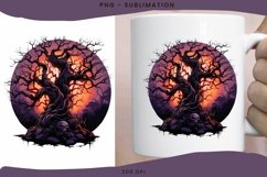 Spooky Halloween Tree Sublimation Designs - Digital Download Product Image 1
