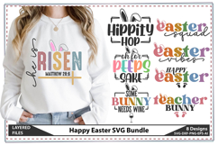 Happy Easter SVG Bundle, Bunny Svg, Spring Svg Product Image 1