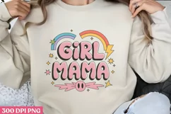 Girl mama PNG, Retro Mama Sublimatio PNG Product Image 1