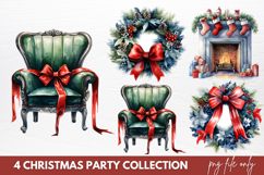 Christmas Party Clipart Sublimation Product Image 1
