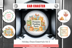 Car Coaster Holiday Chaos Quotes Product Image 1