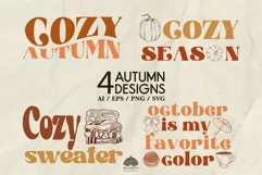 Autumn Vibe design print SVG PNG EPS Product Image 1