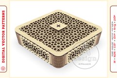 Box Organizer v2 - laser cut file - Glowforge ready SVG Product Image 1
