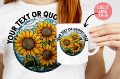 Sunflower Sublimation Bundle | Stained Glass Sublimation Product Image 2
