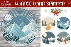 Winter Forest Wind Spinner, Cozy Christmas Wind Spinner Product Image 1