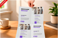 Brochure On Wooden Desk Product Image 1