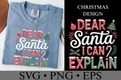 Dear Santa I Can Explain Svg | Christmas svg | Shirt Svg Product Image 2