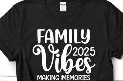 Family Vibes 2025 Svg, Summer Family Vacation Shirt Gift Product Image 2