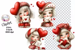 Valentine, Ephemera, Shabby Chic , PNG, Clipart Product Image 1