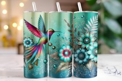 Bird &amp; Flower Tumbler Wrap | Sublimation | Tumblers Product Image 1