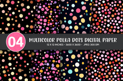 Multicolor Polka Dots Digital Paper Product Image 1