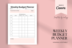 Weekly Budget Planner Template Product Image 1