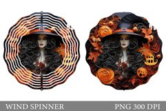 Witch Wind Spinner Design. Halloween Wind Spinner Product Image 1
