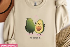 You Complete Me PNG, Avocado Sublimation Product Image 2