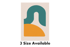 Abstract Arch Shape Three Size Embroidery Design Product Image 1