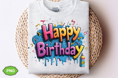 Happy Birthday PNG Design Sublimation | Happy Birthday Product Image 2