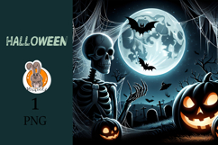 skeleton , halloween, pumpkin Product Image 1