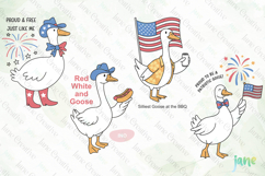 4th of July Silly Goose SVG PNG Product Image 1