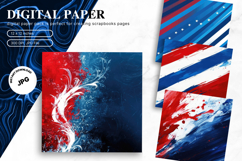4th of July Patriotic USA American Flag Background Wallpaper Product Image 1
