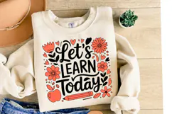 Let's Learn Today svg | Svg Files for Cricut | Shirt Svg Product Image 2