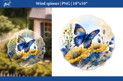 Wind spinner sublimation with butterfly PNG Garden spinner Product Image 1