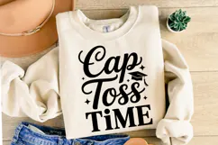 Cap Toss Time svg | Graduation Svg | Shirt Svg Product Image 2